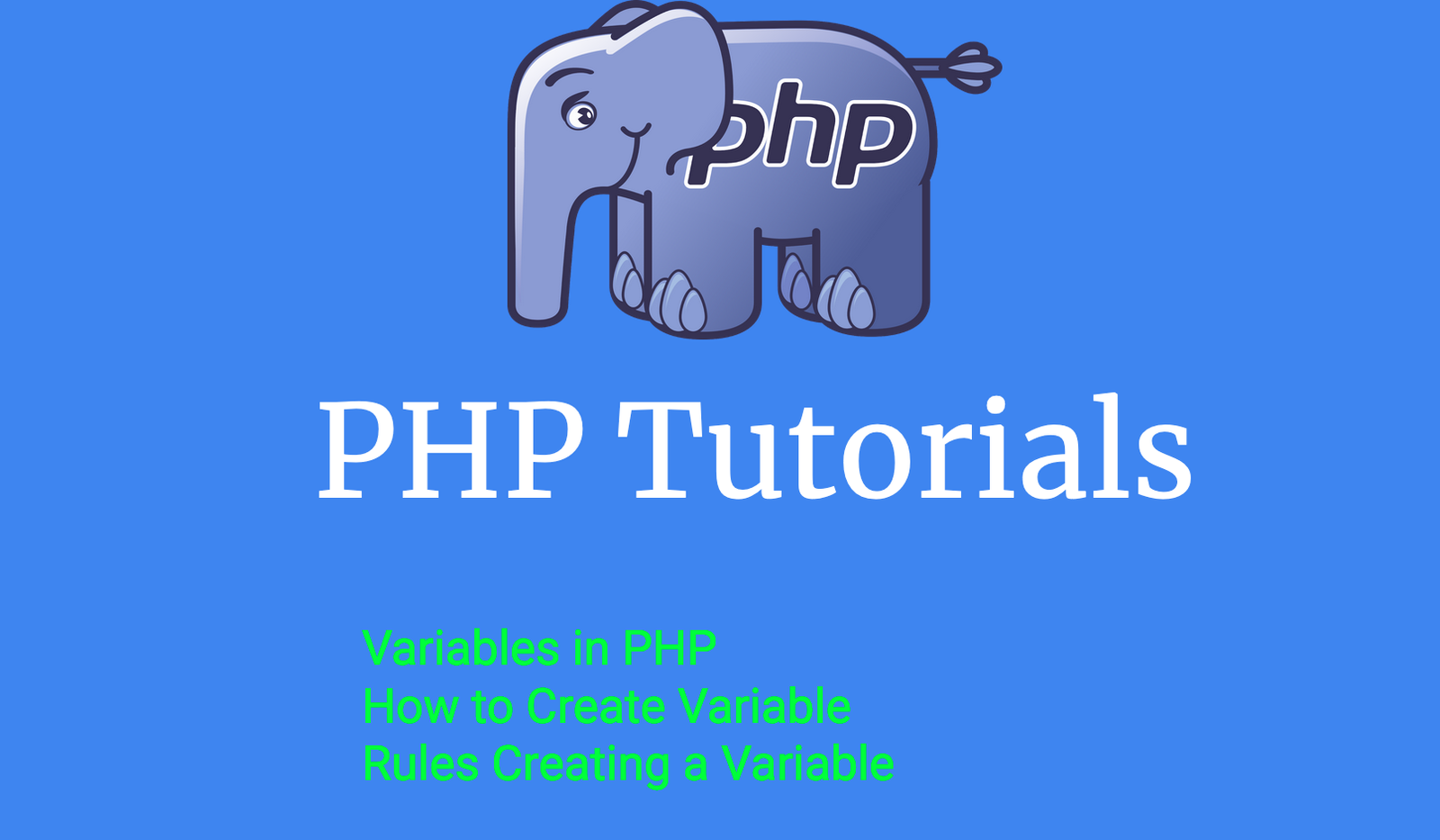 variable assignment in php