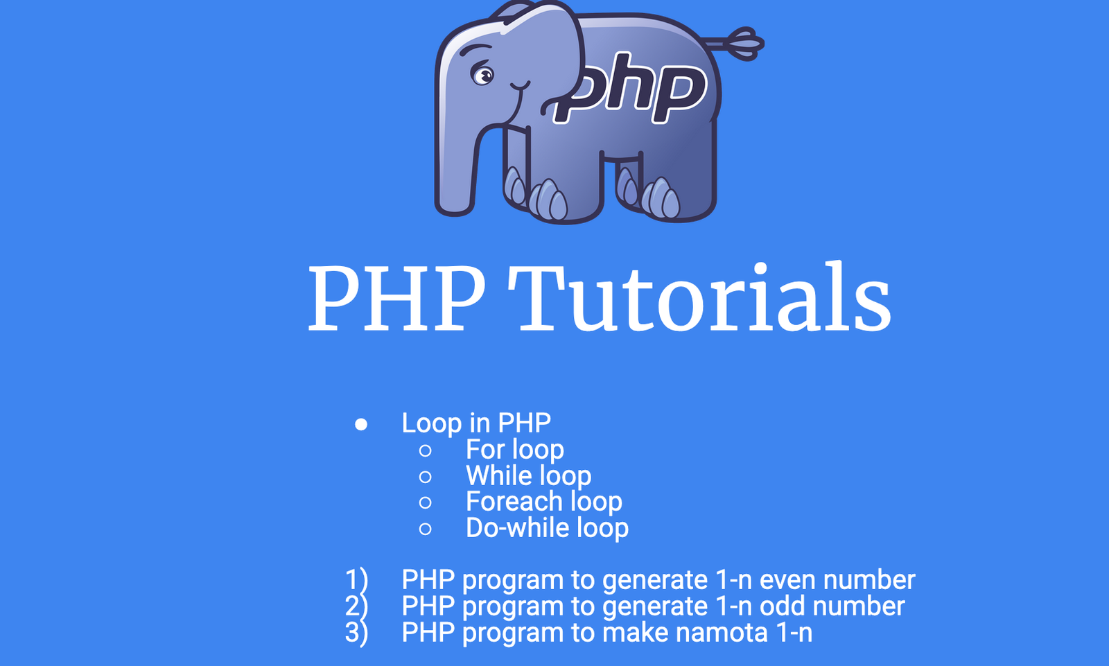 Php for