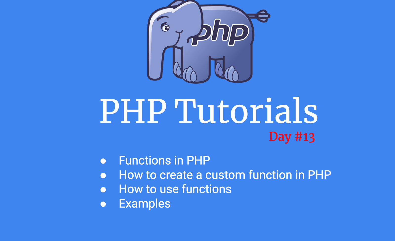 PHP - Functions in PHP - How to create and how to use | DevsEnv