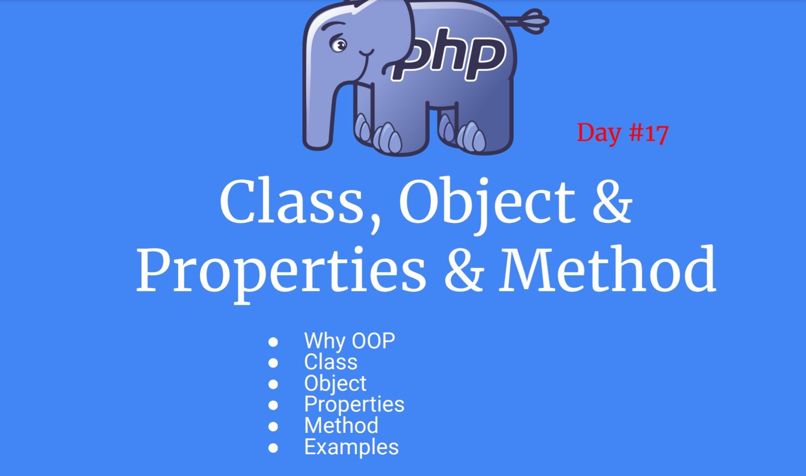 PHP OOP - Object Oriented Programming Introduction