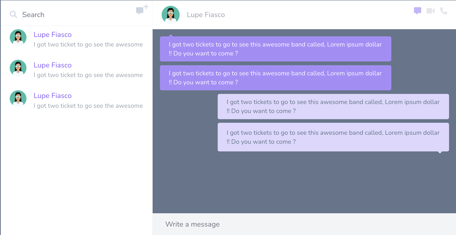 How to design a Beautiful Messenger Application Chat UI using Tailwind CSS